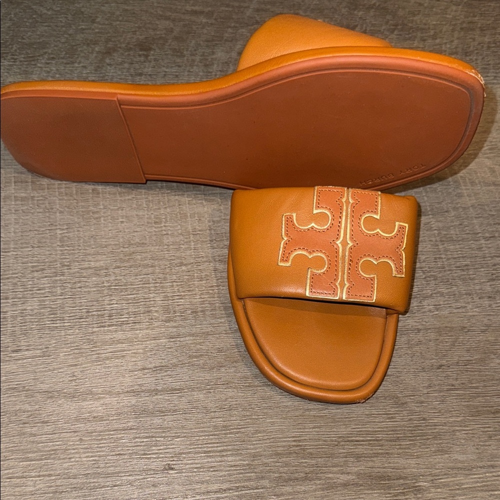 Double-T Leather Sport Slide Sandal (Women)  Sz8 - Picture 7 of 14